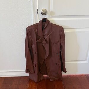 7 For All Mankind Brown Trench Coat